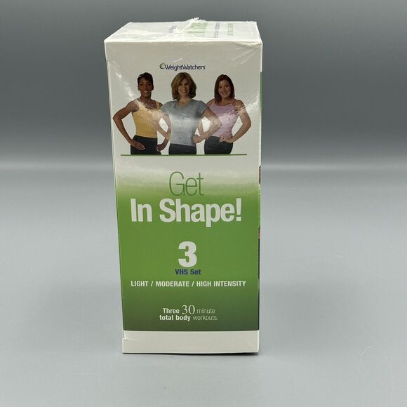 Weight Watchers Get in Shape 3 VHS Set Get Fit Get Moving Get Started New 2003 - Picture 2 of 7
